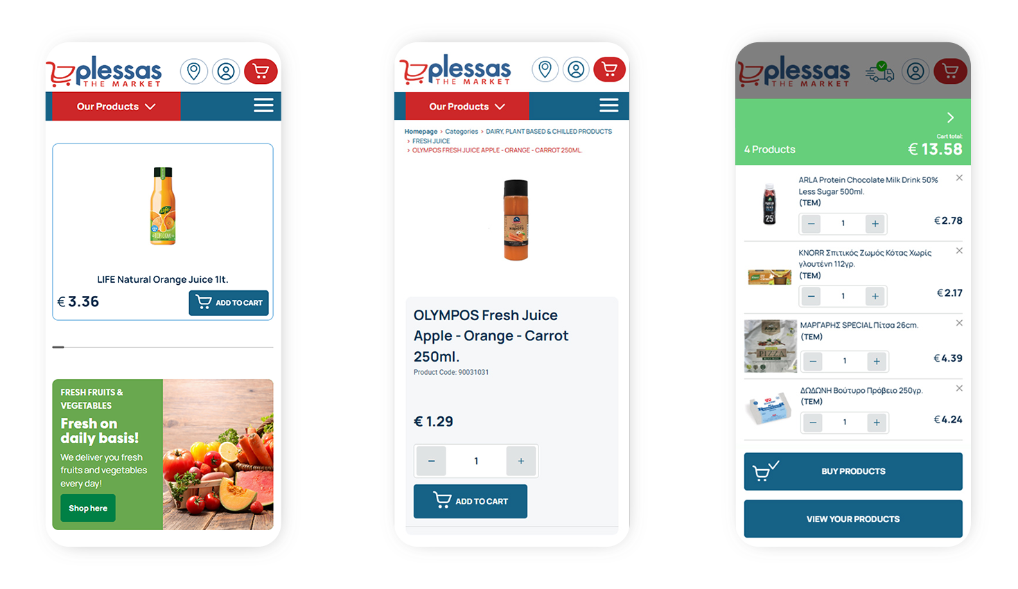 Mobile view of the website WEB DESIGN AND DEVELOPMENT