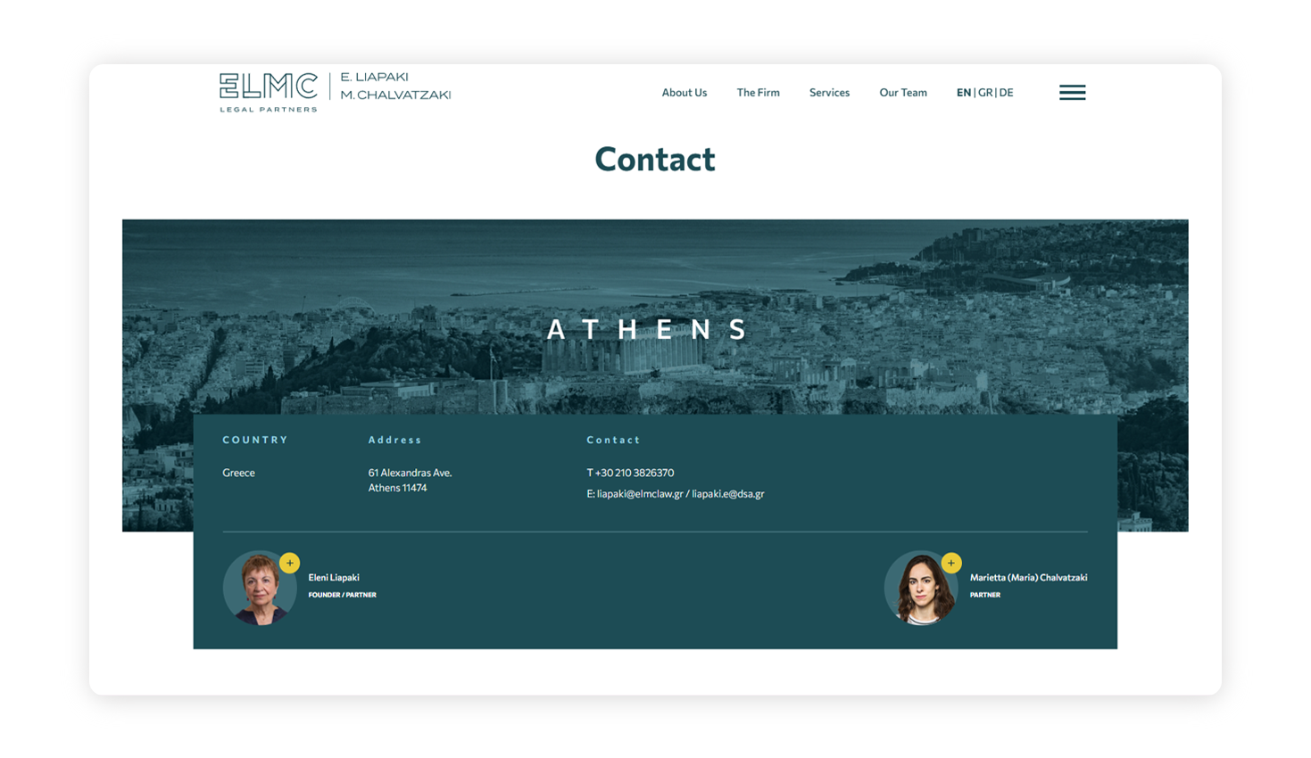Contact Page WEB DESIGN AND DEVELOPMENT