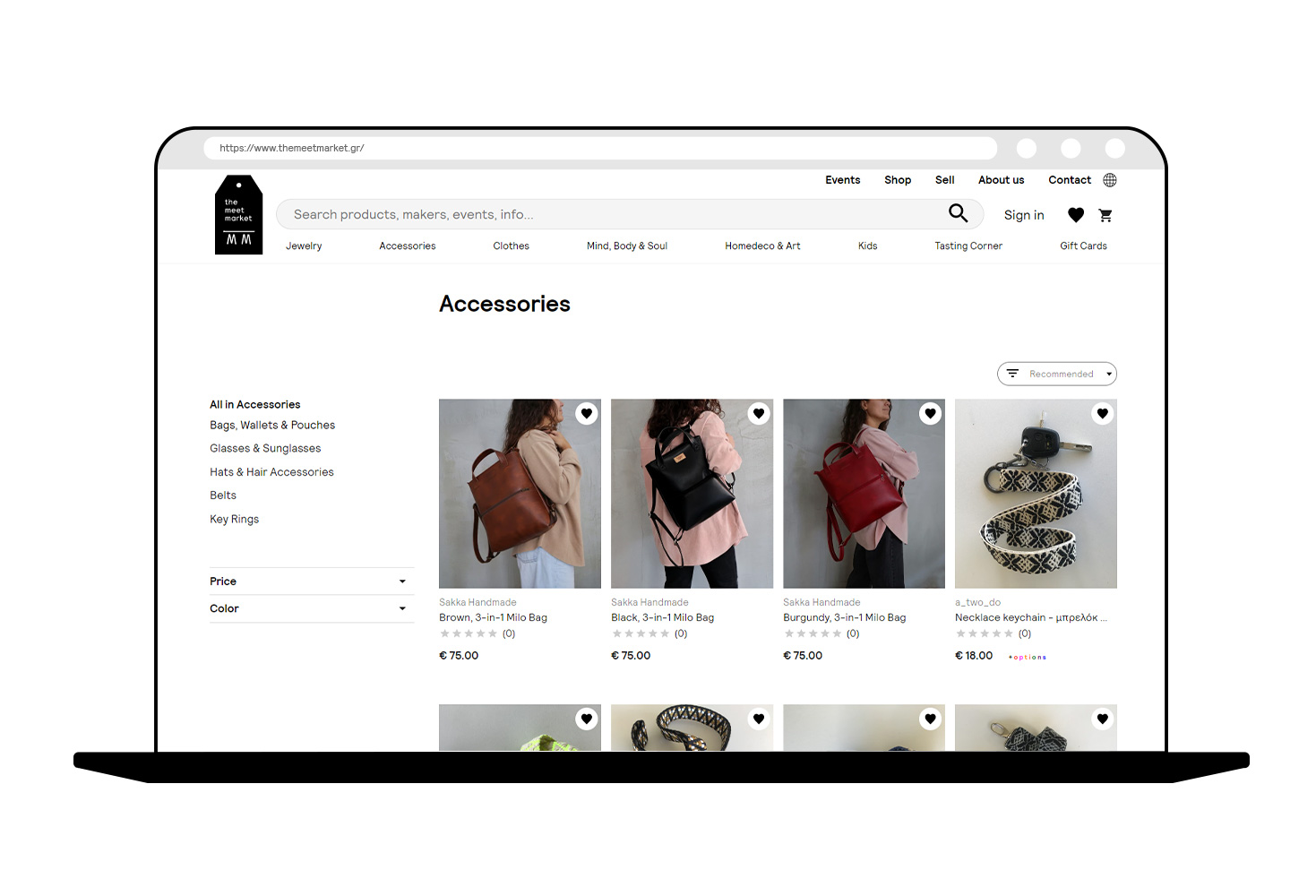 Accessories Page E-COMMERCE