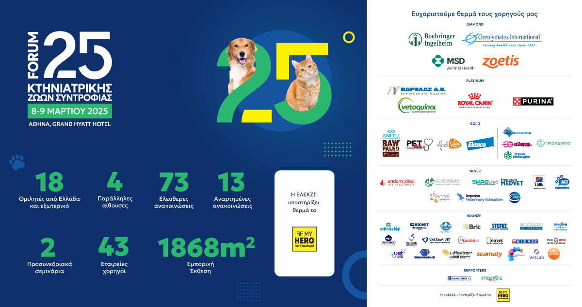 Banner του FORUM 25' και χορηγοί της εκδήλωσης ΓΡΑΦΙΣΤΙΚΟΣ ΣΧΕΔΙΑΣΜΟΣ ΓΙΑ ΣΥΝΕΔΡΙΑ