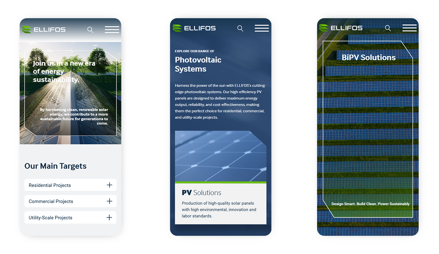 Mobile view of the website WEB DESIGN AND DEVELOPMENT