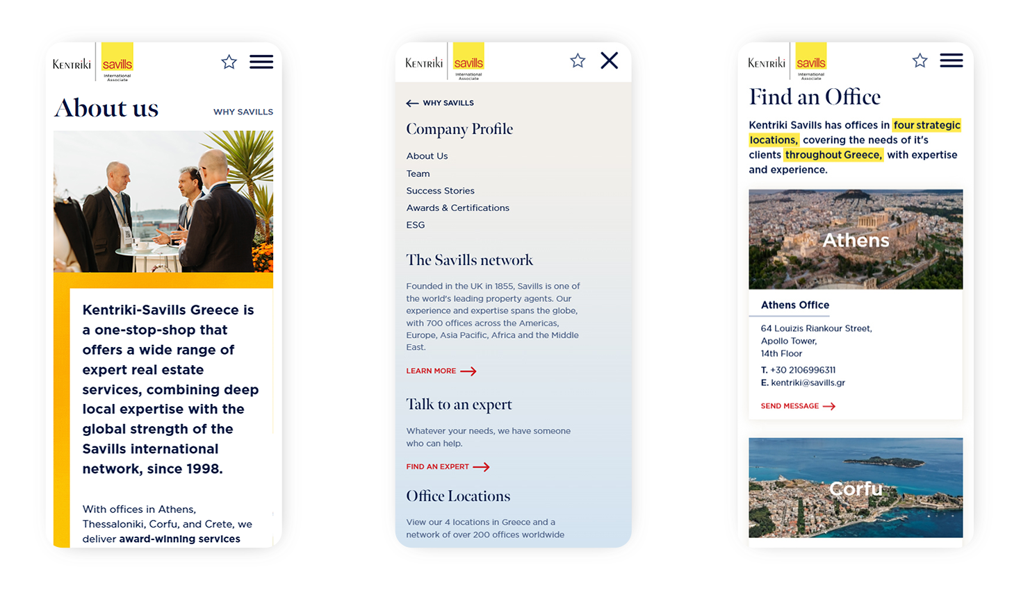 Mobile view of the website WEB DESIGN AND DEVELOPMENT