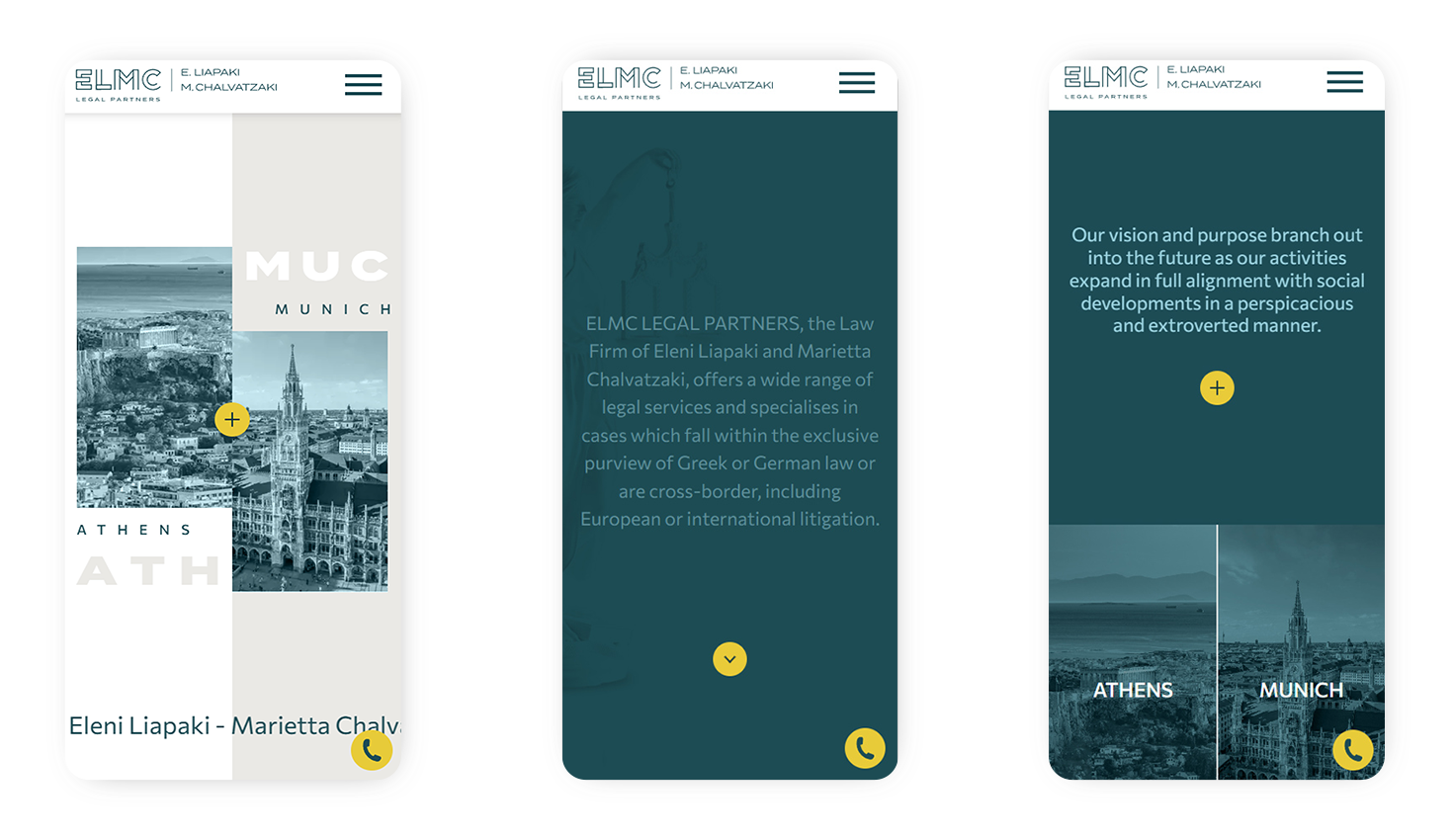 Mobile view of the website WEB DESIGN AND DEVELOPMENT