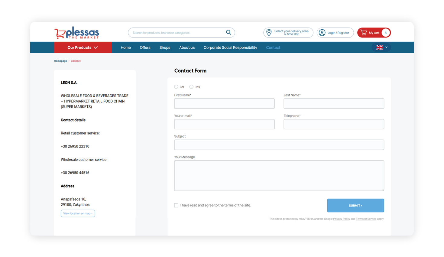 Contact Page WEB DESIGN AND DEVELOPMENT