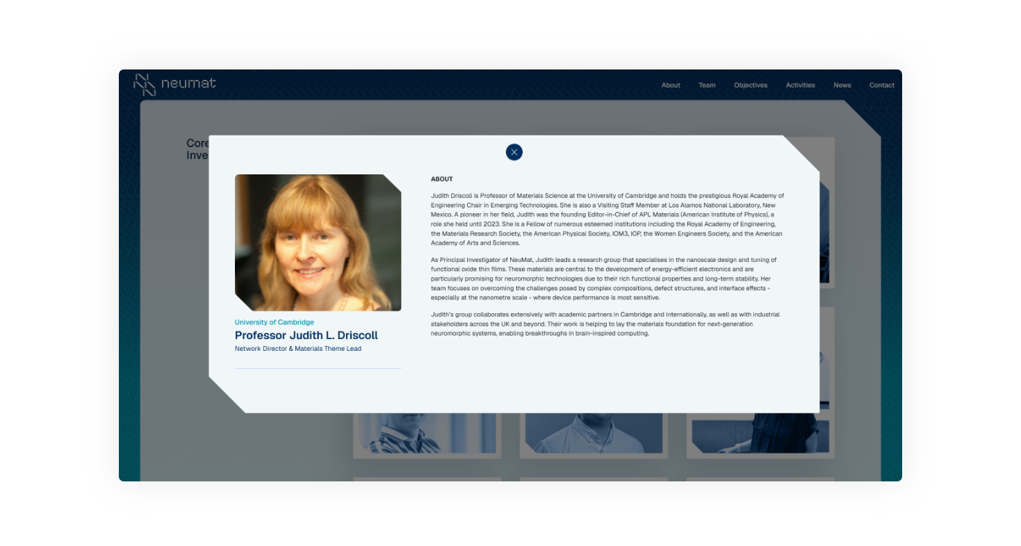 The NeuMat Team inner WEB DESIGN AND DEVELOPMENT
