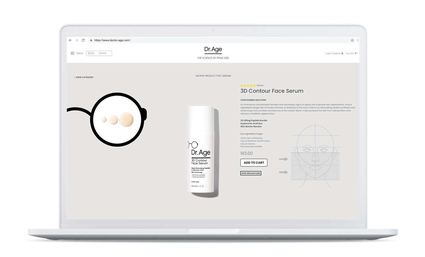 Inner product's page and its key-features E-SHOP DESIGN AND DEVELOPMENT