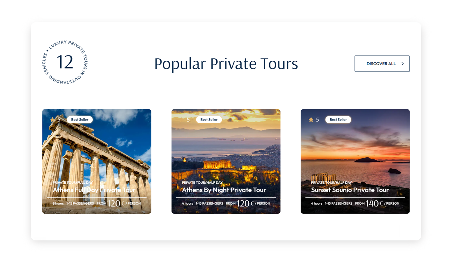 Homepage - Popular Private Tours WEB DESIGN AND DEVELOPMENT