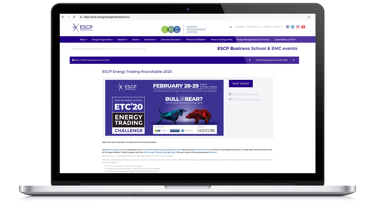 Οι σελίδες εκδηλώσεων του EMC ΣΧΕΔΙΑΣΜΟΣ ΚΑΙ ΑΝΑΠΤΥΞΗ ΙΣΤΟΣΕΛΙΔΑΣ