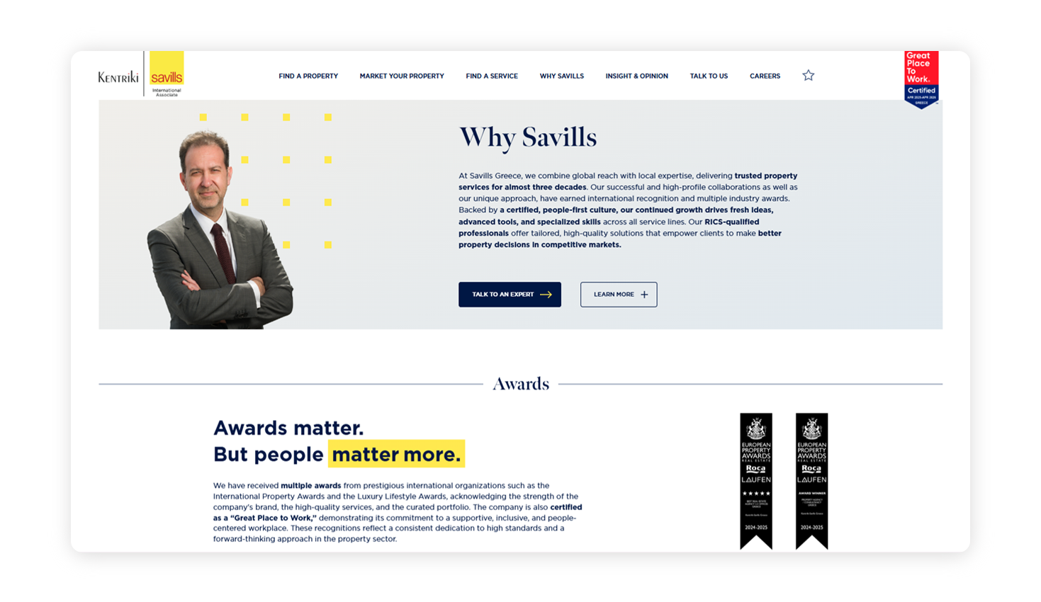 WEB DESIGN AND DEVELOPMENT Kentriki Real Estate