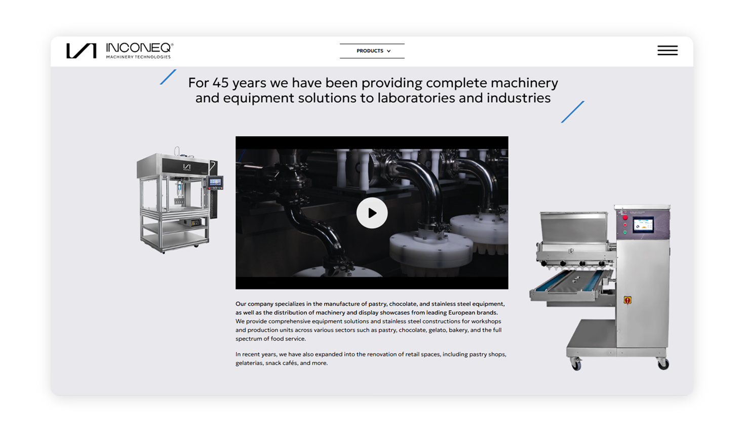 Αρχική σελίδα - Ολοκληρωμένες λύσεις εξοπλισμού για εργαστήρια & βιοτεχνίες.  ΣΧΕΔΙΑΣΜΟΣ ΚΑΙ ΑΝΑΠΤΥΞΗ ΙΣΤΟΣΕΛΙΔΑΣ