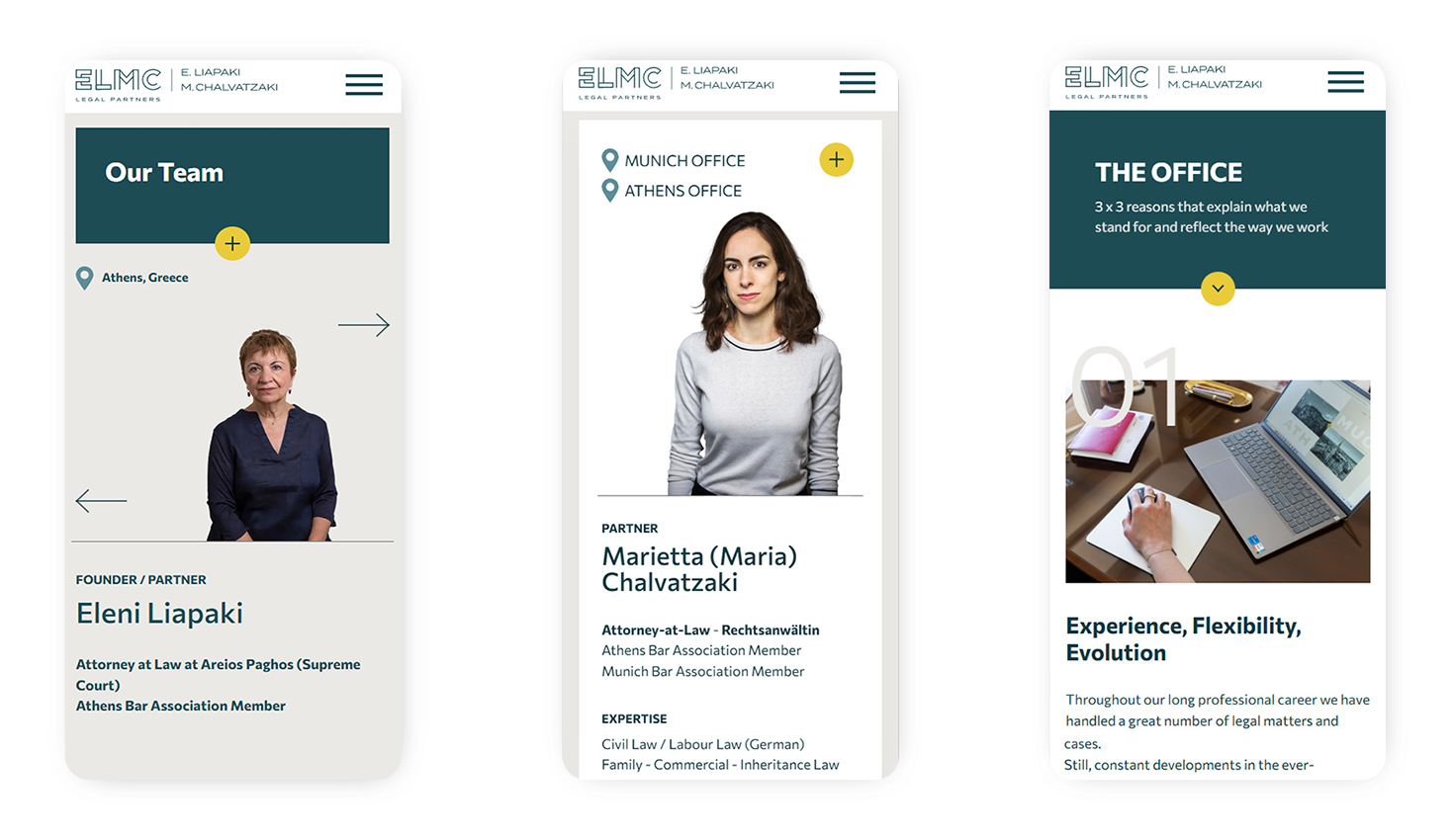 Mobile view of the website WEB DESIGN AND DEVELOPMENT
