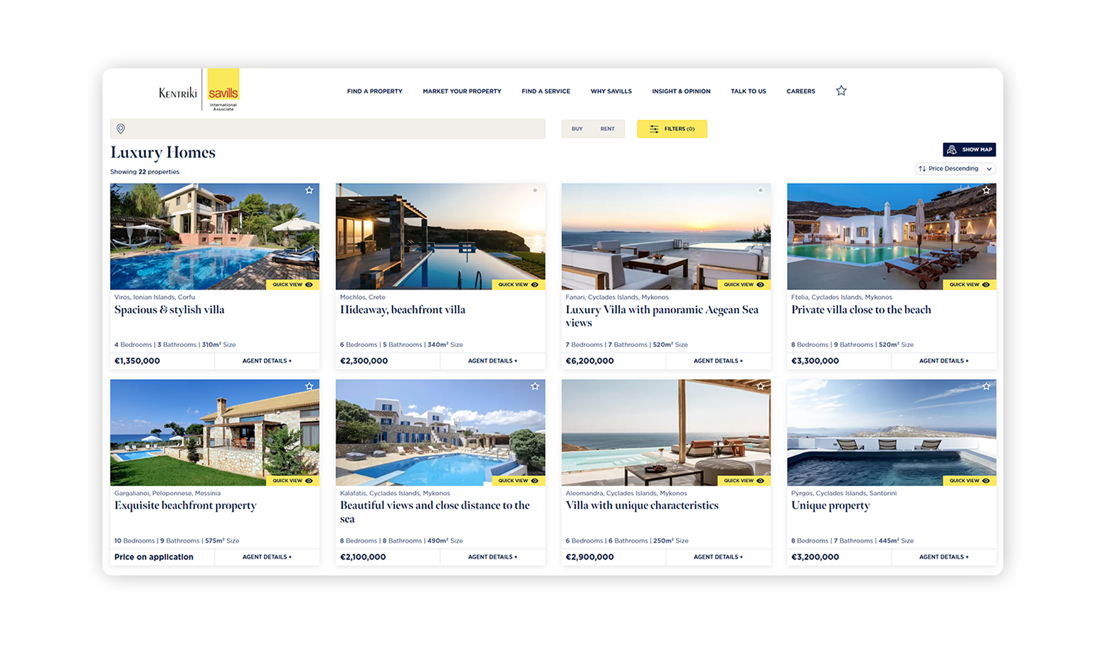 Σελίδα Πολυτελών Ακινήτων ΣΧΕΔΙΑΣΜΟΣ ΚΑΙ ΑΝΑΠΤΥΞΗ ΙΣΤΟΣΕΛΙΔΑΣ