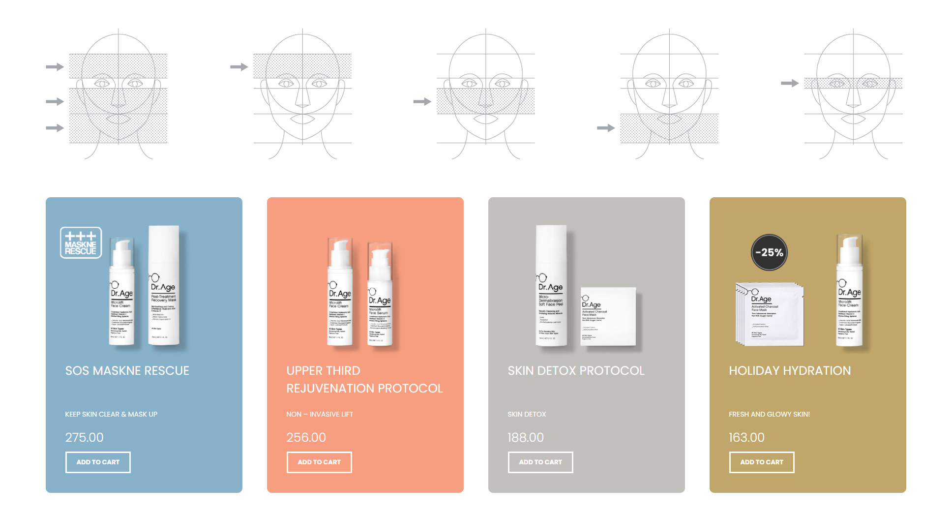 The rule of thirds & Dr. Age's Protocols E-SHOP DESIGN AND DEVELOPMENT