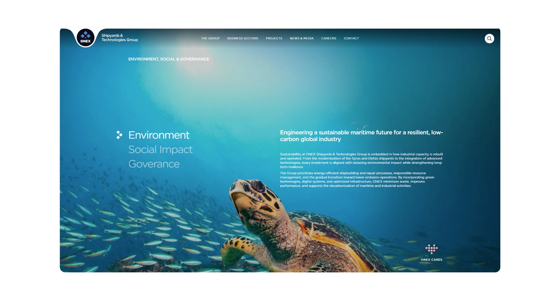 Environment, Social & Governance WEB DESIGN AND DEVELOPMENT