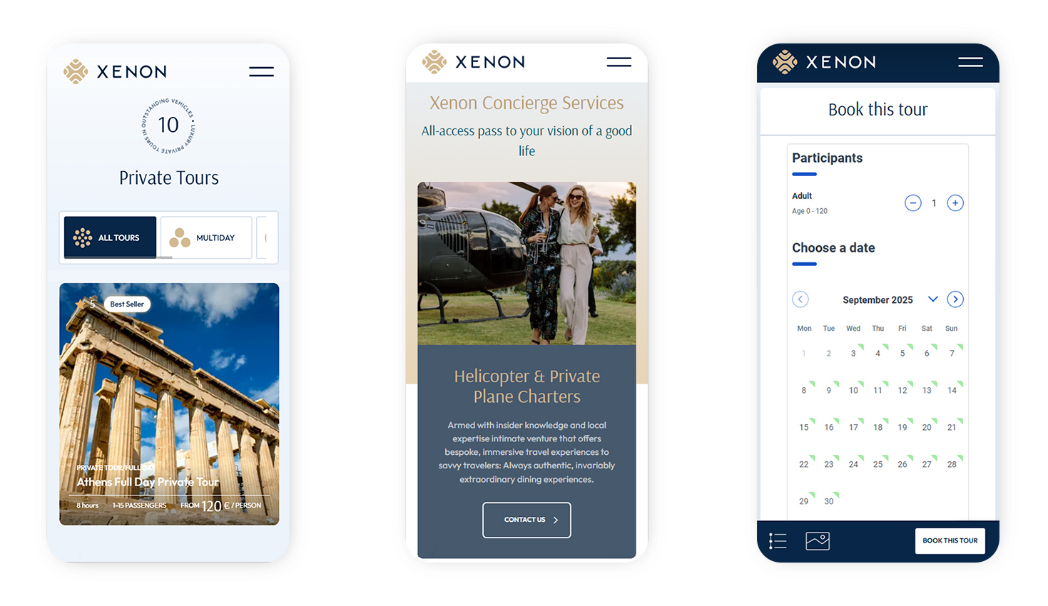 Mobile view of the website WEB DESIGN AND DEVELOPMENT