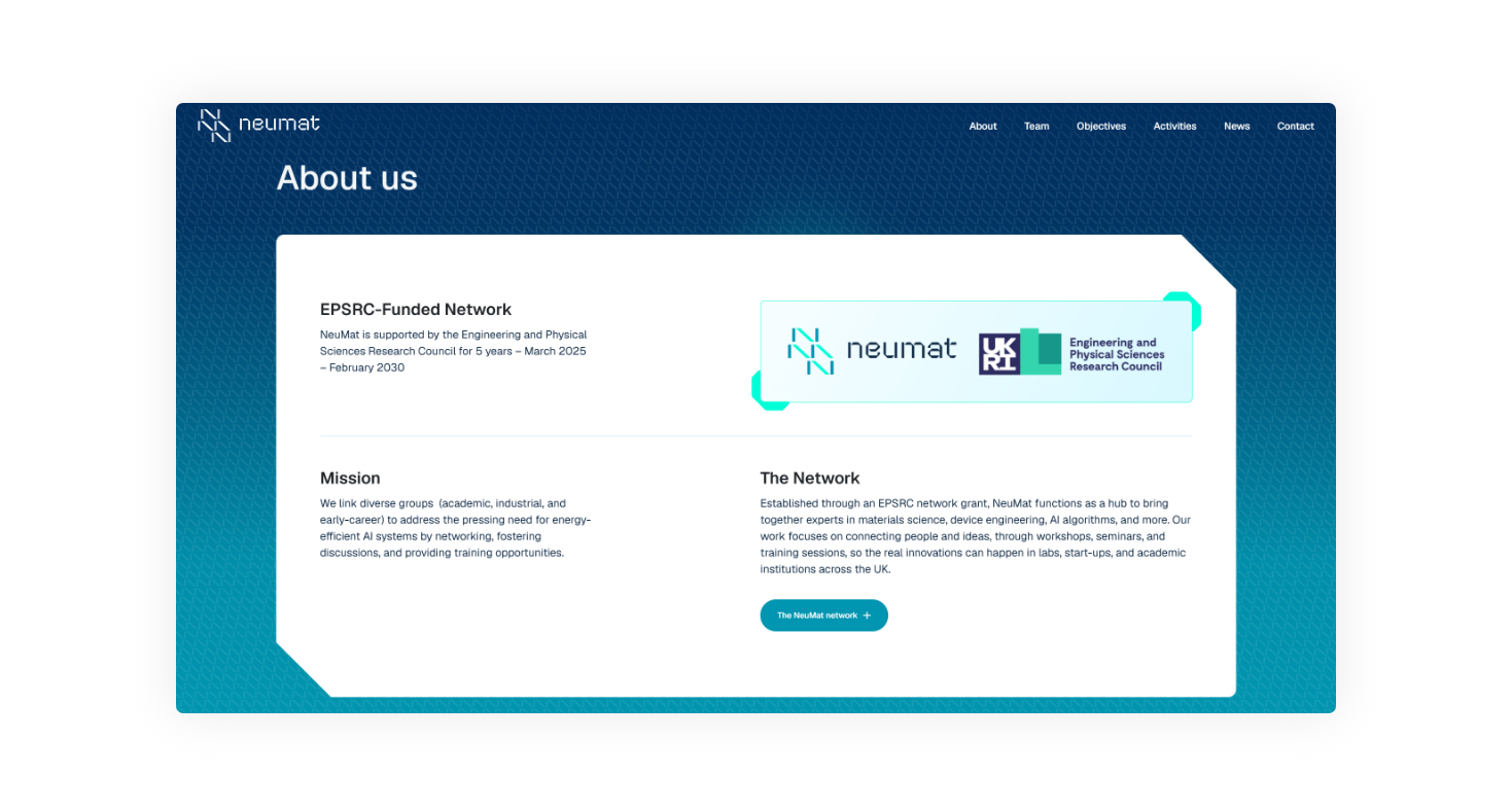 About NeuMat WEB DESIGN AND DEVELOPMENT