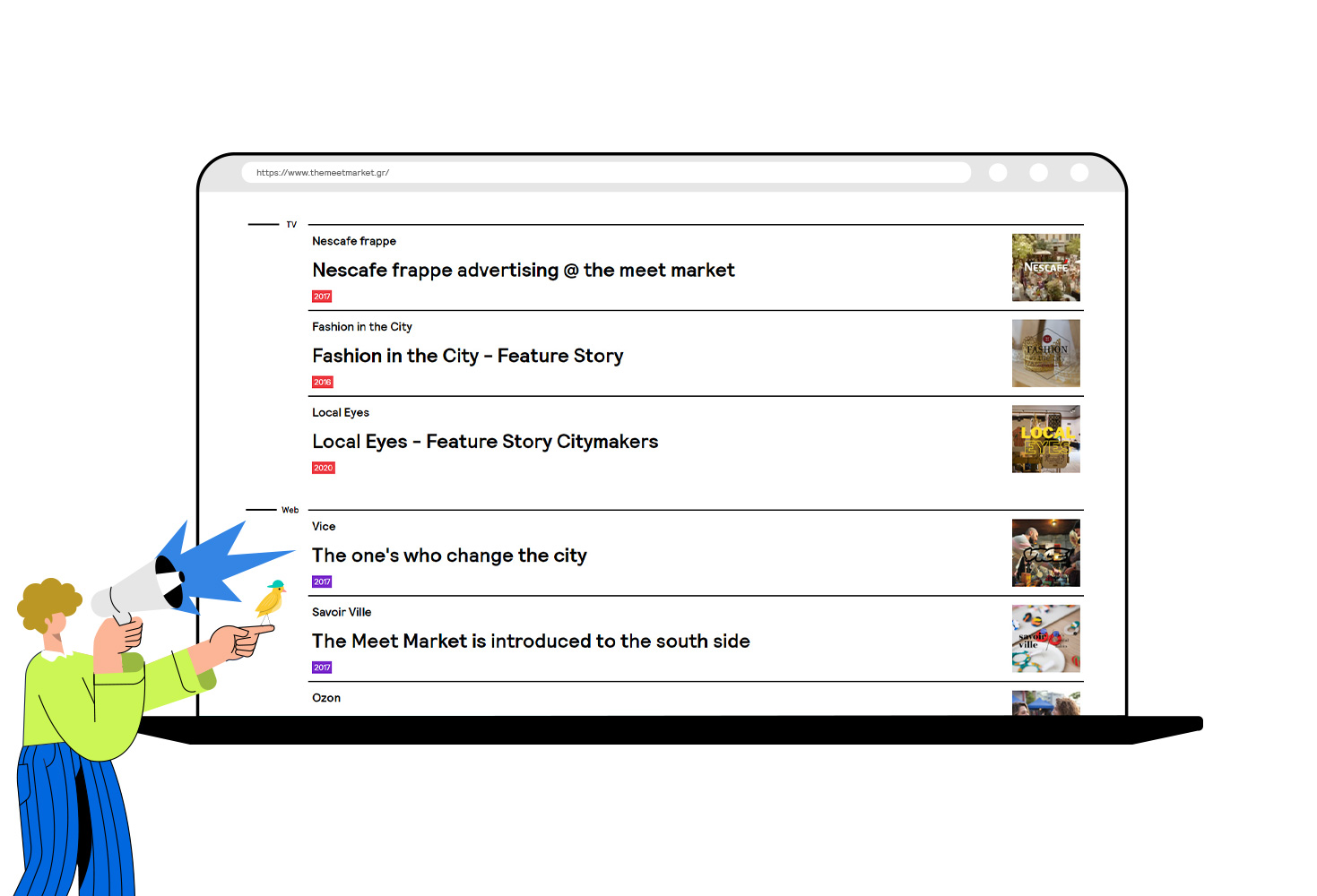 Press & Media Page E-COMMERCE DESIGN AND DEVELOPMENT