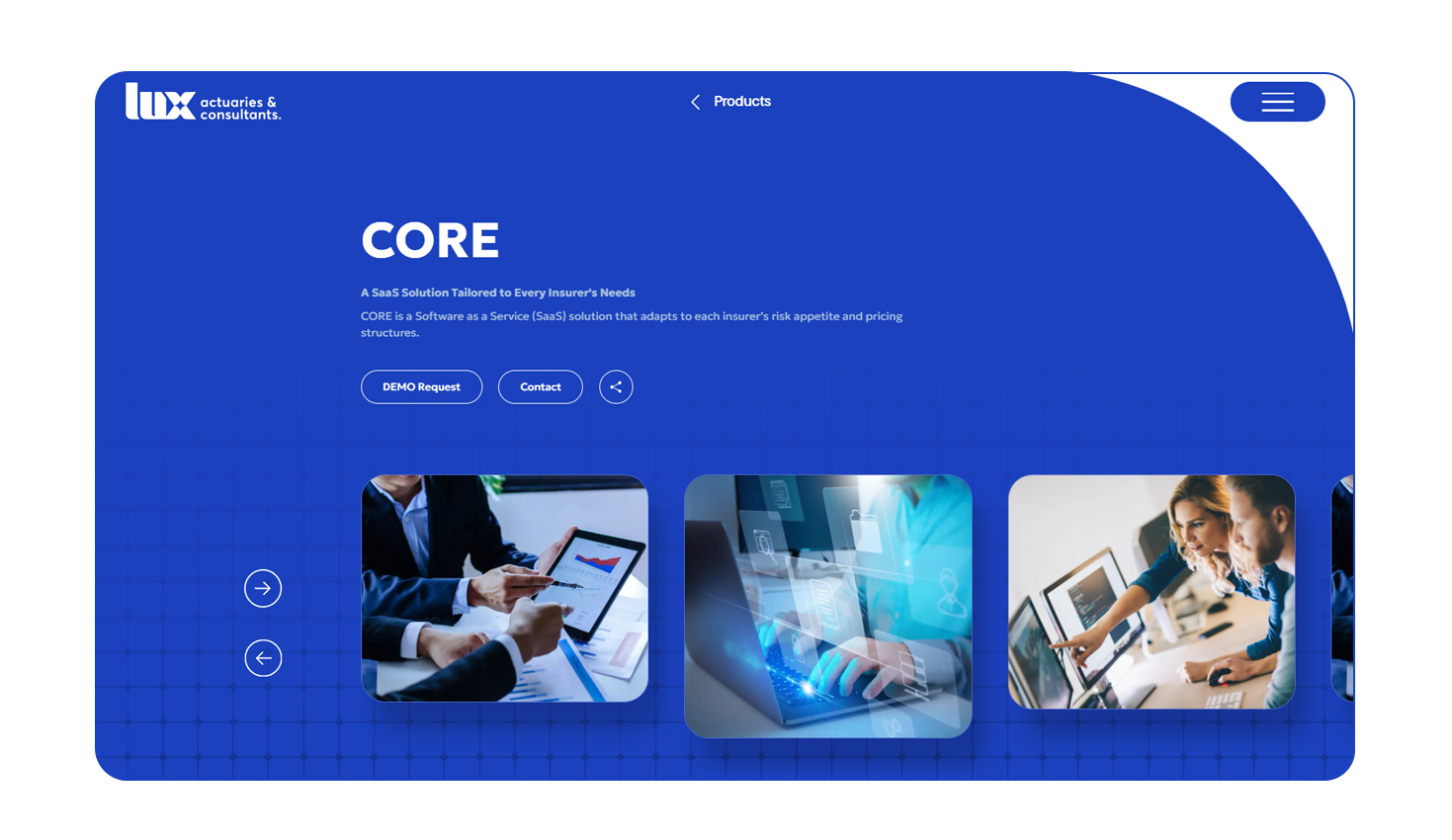 Product page WEB DEVELOPMENT AND DESIGN