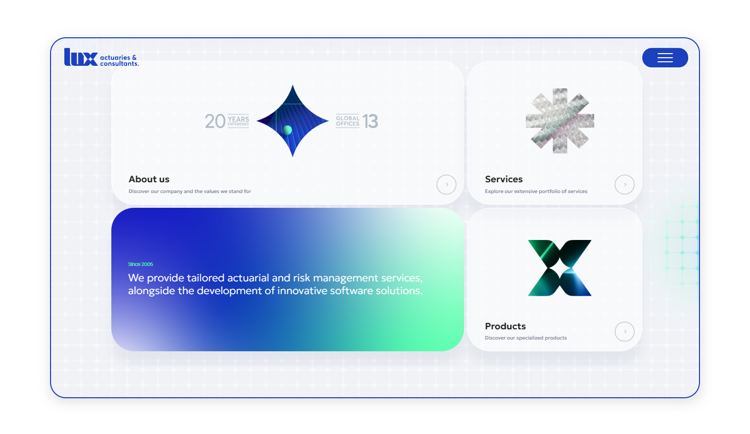 Various depictions of the home page WEB DEVELOPMENT AND DESIGN