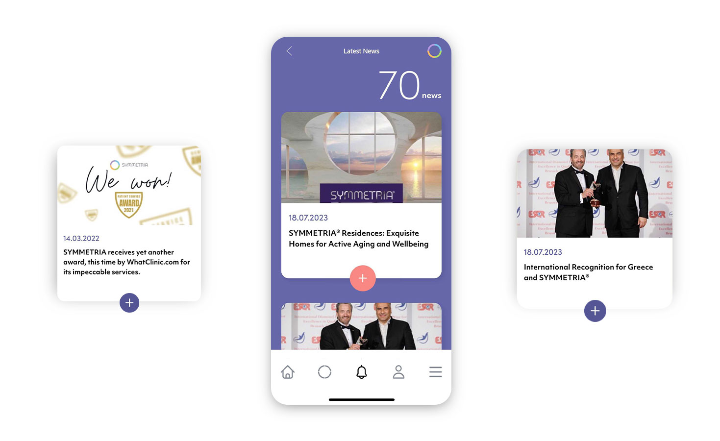 Various pages on mobile screens ΣΧΕΔΙΑΣΜΟΣ ΚΑΙ ΑΝΑΠΤΥΞΗ MOBILE APPLICATION
