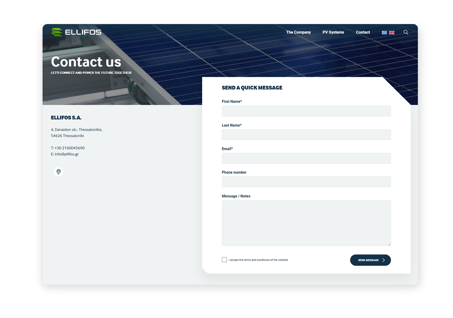 Contact Page WEB DESIGN AND DEVELOPMENT