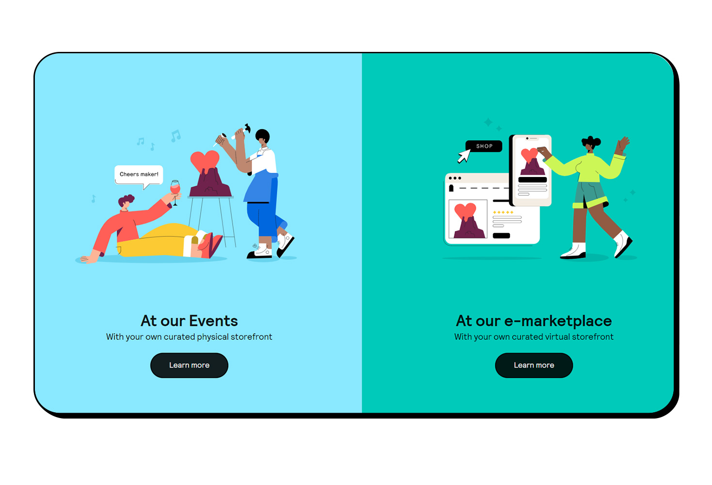 Become a Maker Page E-COMMERCE DESIGN AND DEVELOPMENT