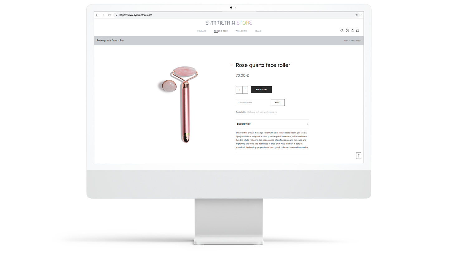 Product page E-COMMERCE WEBSITE